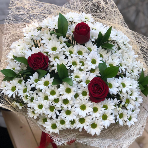 Bouquet With Chrysanthemum Resim 2