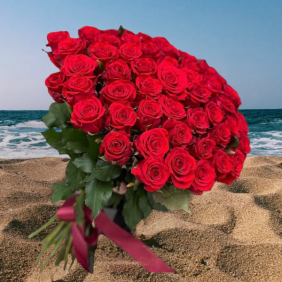 Alanya Florist 51 Red Roses Bouquet