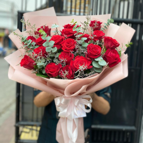  Alanya Blumenbestellung Strauß mit 21 roten Rosen