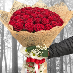  Alanya Blumenbestellung Strauß aus 39 roten Rosen