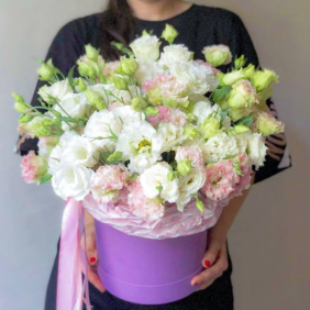  Alanya Flower Delivery Mix Eustoma in Box