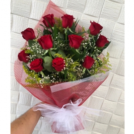  Alanya Blumenbestellung 13 Strauß mit roten Rosen
