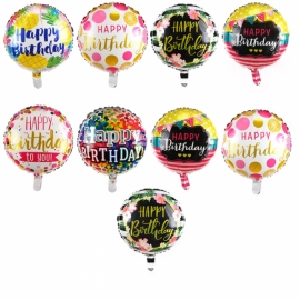  Alanya Çiçekçilik 9 Foil Birthday Balloons