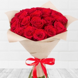  Alanya Blumenlieferung 25 rote Rosen