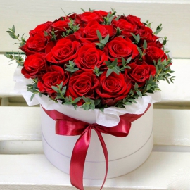  Alanya Florist 21 Rosen in einer weißen Box