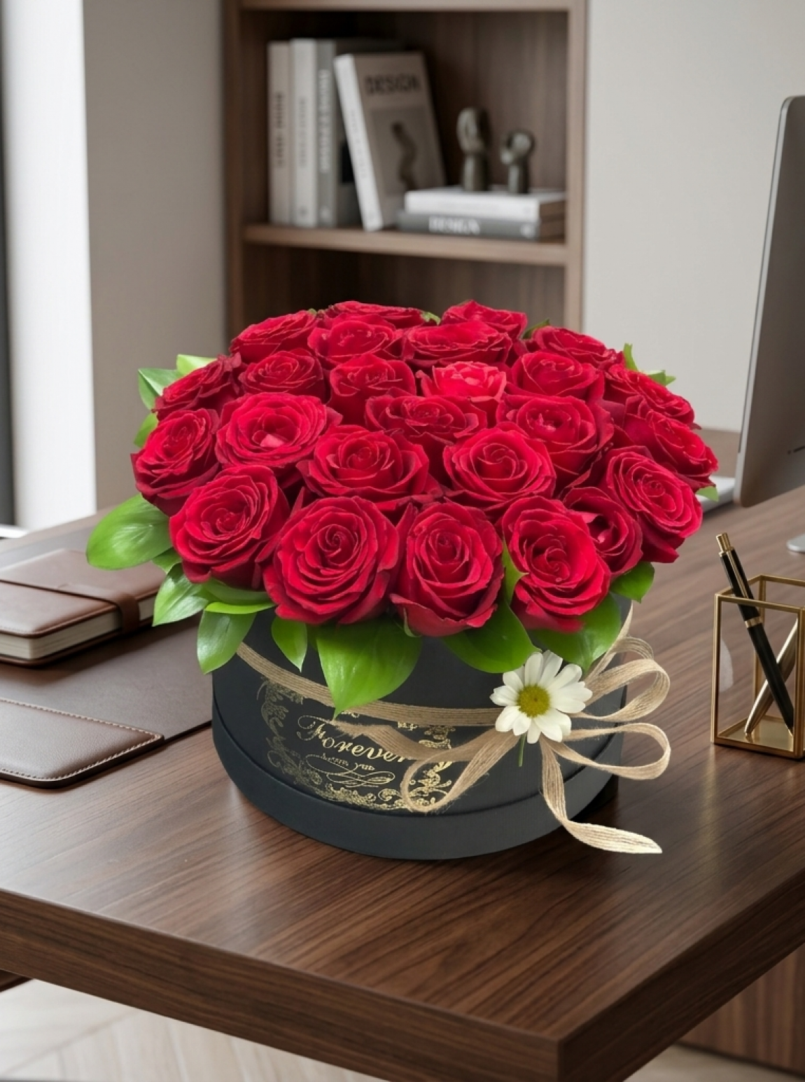 25 Red Roses in a Box