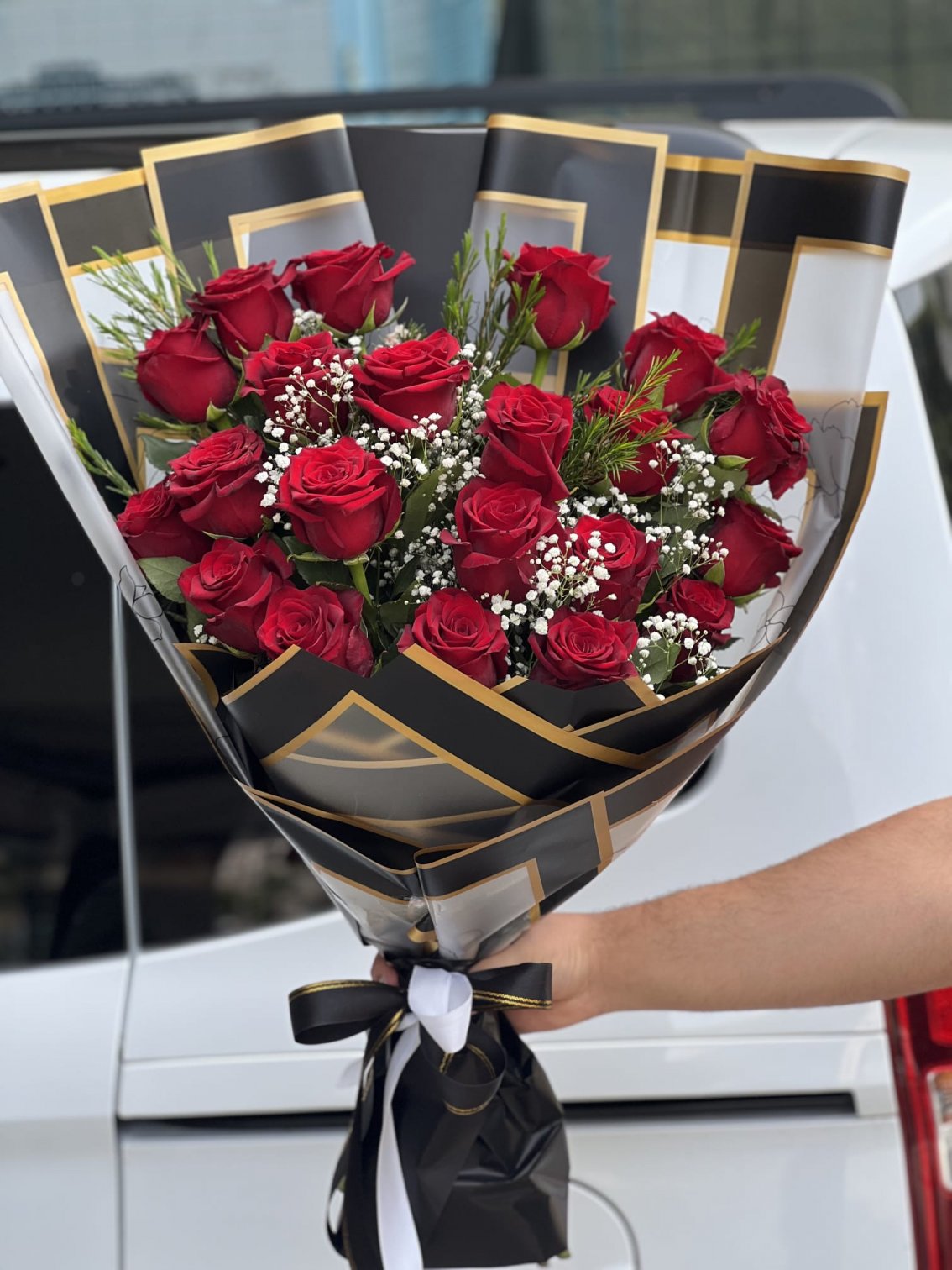 23 Kırmızı Gül Buketi
