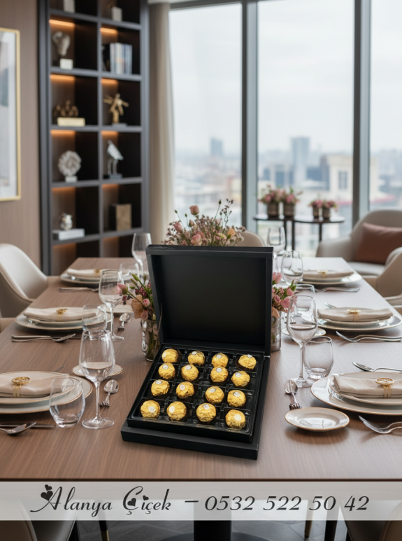 Kutuda Ferrero Rocher Çikolata